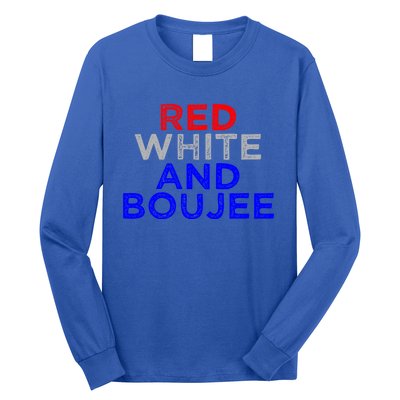 Red White And Boujee 4th Of July Fireworks Patriotic Gift Long Sleeve Shirt