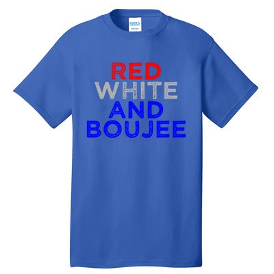 Red White And Boujee 4th Of July Fireworks Patriotic Gift Tall T-Shirt