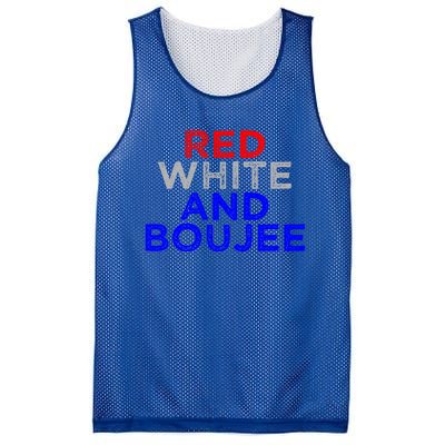 Red White And Boujee 4th Of July Fireworks Patriotic Gift Mesh Reversible Basketball Jersey Tank