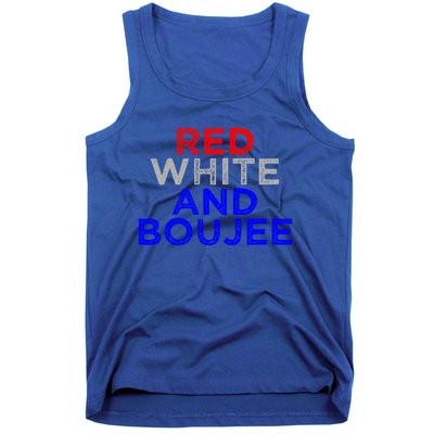 Red White And Boujee 4th Of July Fireworks Patriotic Gift Tank Top