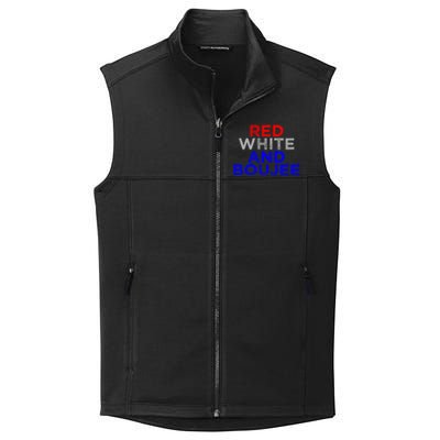 Red White And Boujee 4th Of July Fireworks Patriotic Gift Collective Smooth Fleece Vest