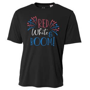 Red White And Boom 4th Of July Cooling Performance Crew T-Shirt