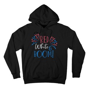 Red White And Boom 4th Of July Hoodie