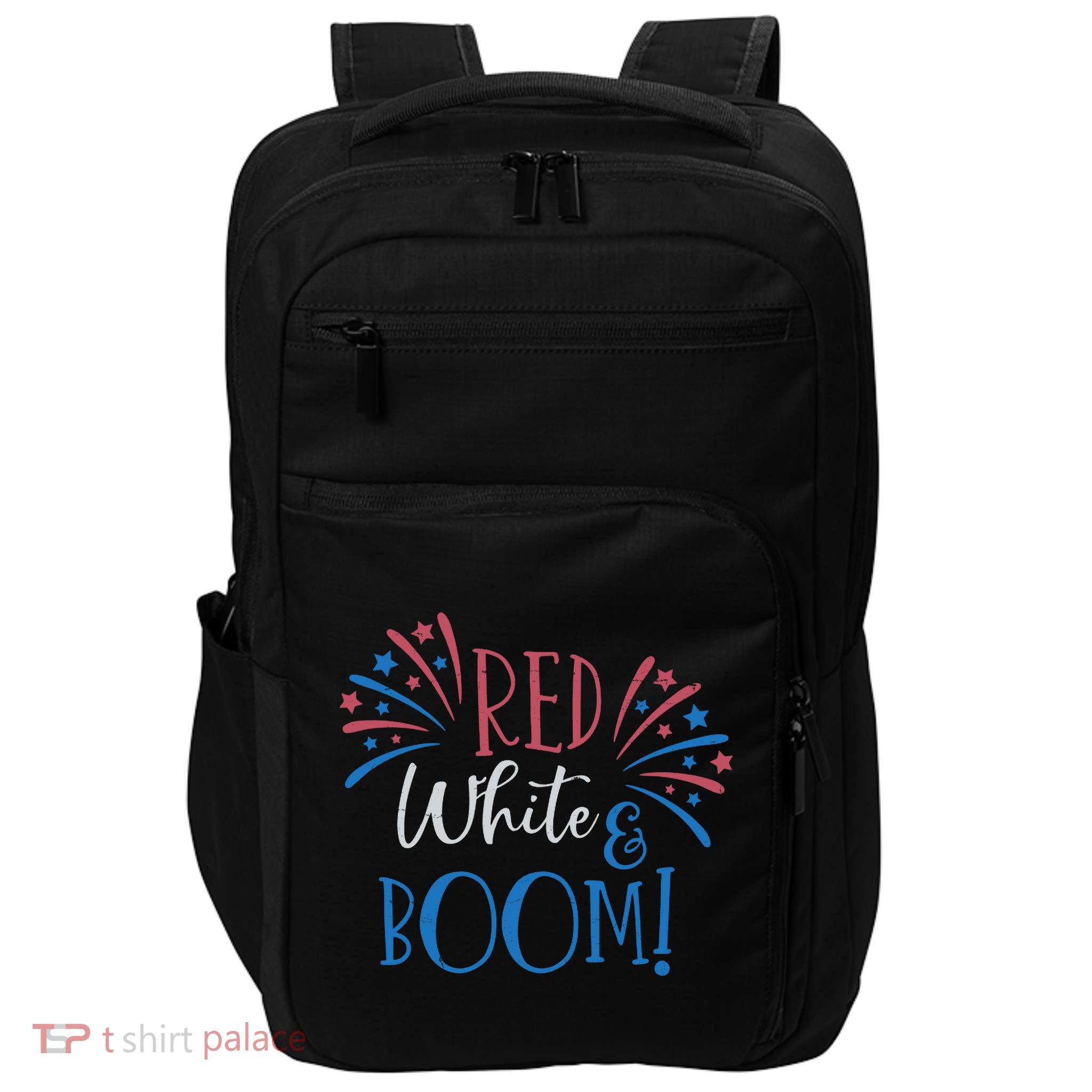 Red White And Boom 4th Of July Impact Tech Backpack