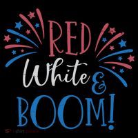 Red White And Boom 4th Of July Sustainable Bucket Hat