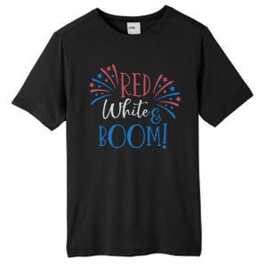 Red White And Boom 4th Of July Tall Fusion ChromaSoft Performance T-Shirt