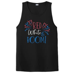 Red White And Boom 4th Of July PosiCharge Competitor Tank