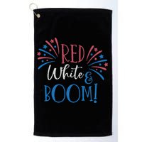 Red White And Boom 4th Of July Golf Towel