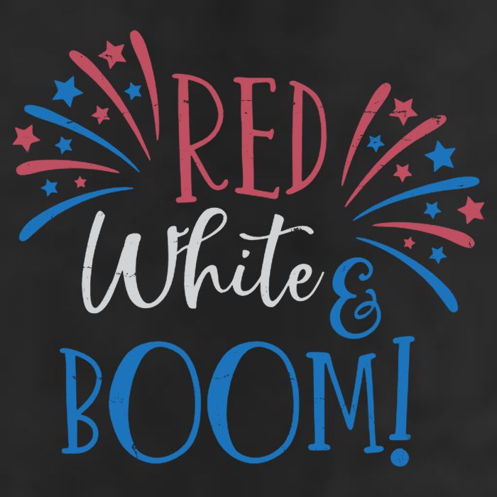 Red White And Boom 4th Of July Golf Towel