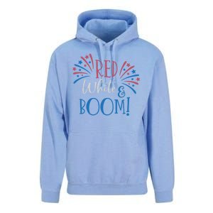 Red White And Boom 4th Of July Unisex Surf Hoodie