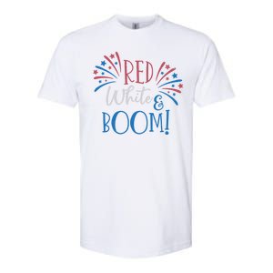 Red White And Boom 4th Of July Softstyle CVC T-Shirt