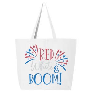 Red White And Boom 4th Of July 25L Jumbo Tote