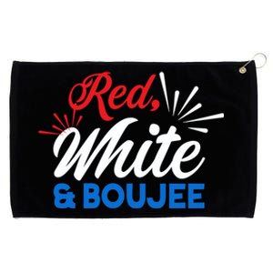 Red White And Boujee American Flag Colors Cool Gift Grommeted Golf Towel