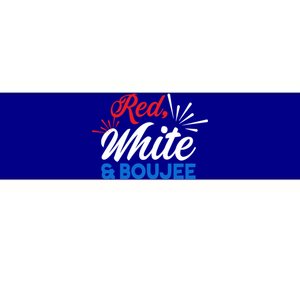 Red White And Boujee American Flag Colors Cool Gift Bumper Sticker