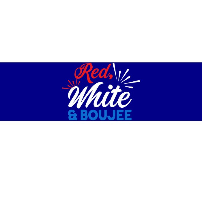 Red White And Boujee American Flag Colors Cool Gift Bumper Sticker