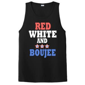 Red White And Boujee Funny 4th Of July Patriotic July Fourth Gift PosiCharge Competitor Tank