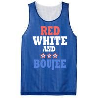 Red White And Boujee Funny 4th Of July Patriotic July Fourth Gift Mesh Reversible Basketball Jersey Tank