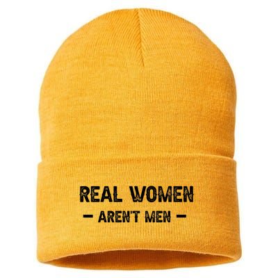 Real Women Arent Men Sustainable Knit Beanie