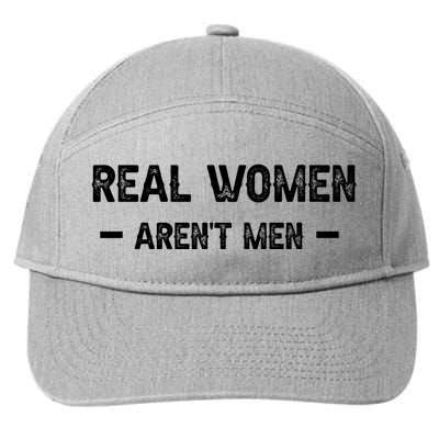 Real Women Arent Men 7-Panel Snapback Hat