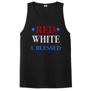 Red White And Blessed Great Funny Gift Patriotic 4th Of July Gift PosiCharge Competitor Tank