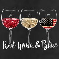 Red Wine And Blue Funny 4th Of July Drinking Wine Lover 15oz Campfire Ceramic Mug