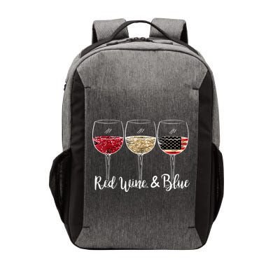 Red Wine And Blue Funny 4th Of July Drinking Wine Lover Vector Backpack