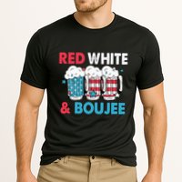 Red White And Boujee Retro 4th Of July Drinking Performance Shirt