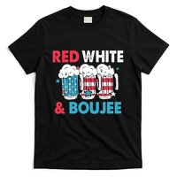 Red White And Boujee Retro 4th Of July Drinking T-Shirt