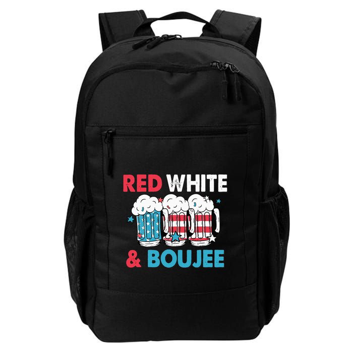 Red White And Boujee Retro 4th Of July Drinking Backpack