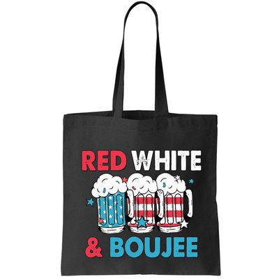 Red White And Boujee Retro 4th Of July Drinking Bag