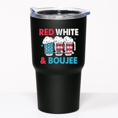Red White And Boujee Retro 4th Of July Drinking Tumbler