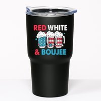 Red White And Boujee Retro 4th Of July Drinking Tumbler