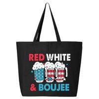 Red White And Boujee Retro 4th Of July Drinking 25L Jumbo Tote