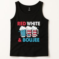 Red White And Boujee Retro 4th Of July Drinking Tank Top