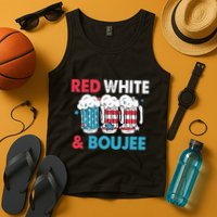 Red White And Boujee Retro 4th Of July Drinking Tank Top