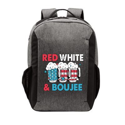 Red White And Boujee Retro 4th Of July Drinking Vector Backpack