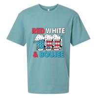 Red White And Boujee Retro 4th Of July Drinking Sueded Cloud Jersey T-Shirt