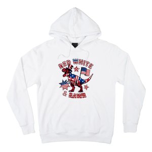 Red White And Rawr America Patriotic Hoodie