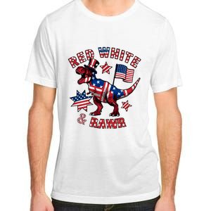 Red White And Rawr America Patriotic Adult ChromaSoft Performance T-Shirt