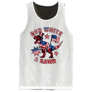 Red White And Rawr America Patriotic Mesh Reversible Basketball Jersey Tank