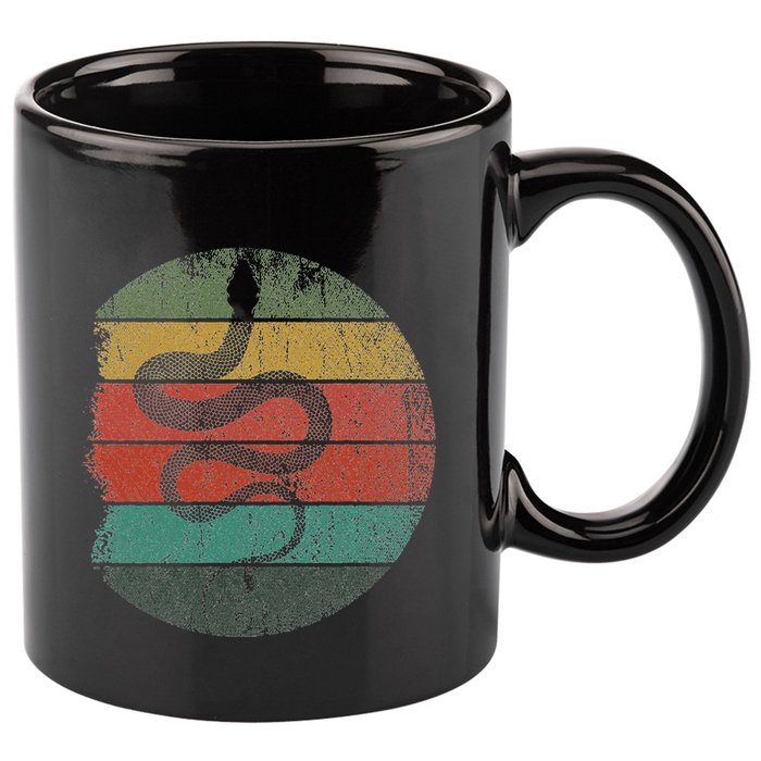 Retro Wild Animal Rainforest Zoo Keeper Pet Gift Snake 11oz C Handle Ceramic Mug