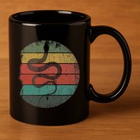 Retro Wild Animal Rainforest Zoo Keeper Pet Gift Snake 11oz C Handle Ceramic Mug