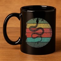 Retro Wild Animal Rainforest Zoo Keeper Pet Gift Snake 11oz C Handle Ceramic Mug