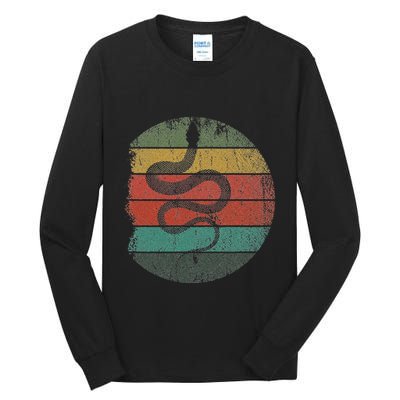 Retro Wild Animal Rainforest Zoo Keeper Pet Gift Snake Tall Long Sleeve T-Shirt