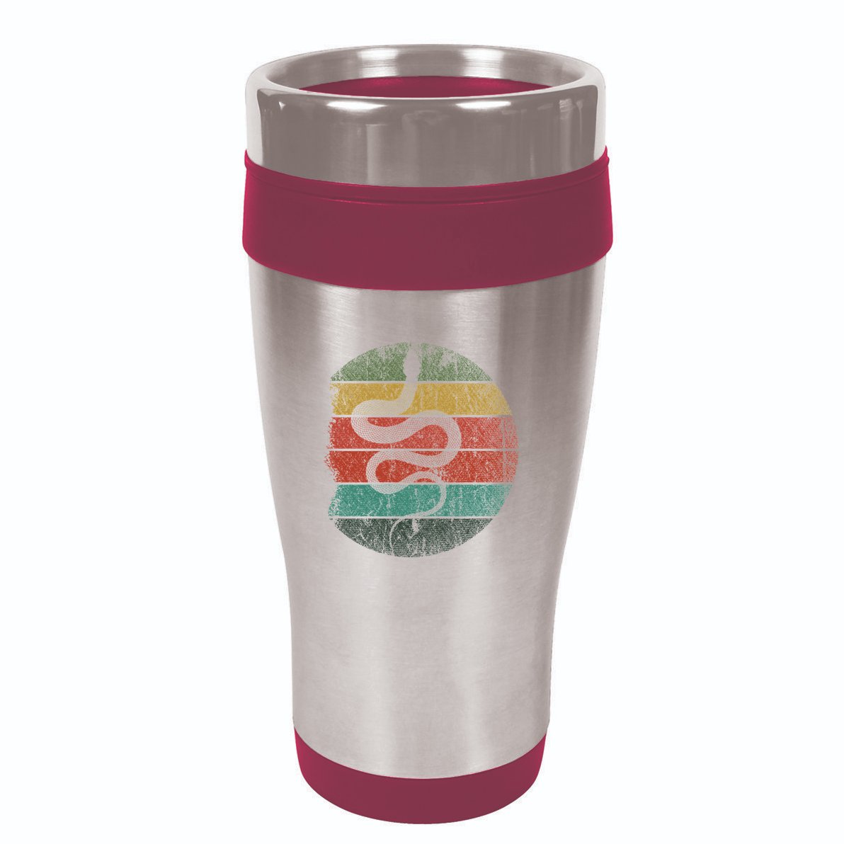 Retro Wild Animal Rainforest Zoo Keeper Pet Gift Snake 16oz Travel Tumbler