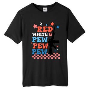 Red White And Pew Ar15 Funny Patriotic Gun 4th Amendment Tall Fusion ChromaSoft Performance T-Shirt