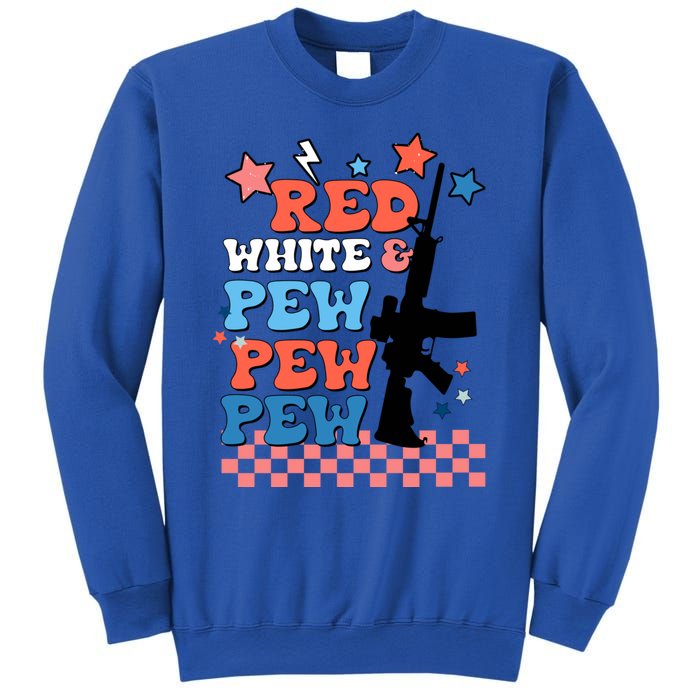 Red White And Pew Ar15 Funny Patriotic Gun 4th Amendment Sweatshirt