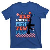 Red White And Pew Ar15 Funny Patriotic Gun 4th Amendment T-Shirt