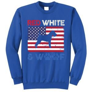 Red White And Woof Welsh Terrier Dog Us Flag Gift Sweatshirt