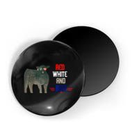 Red white and beef Funny Magnet